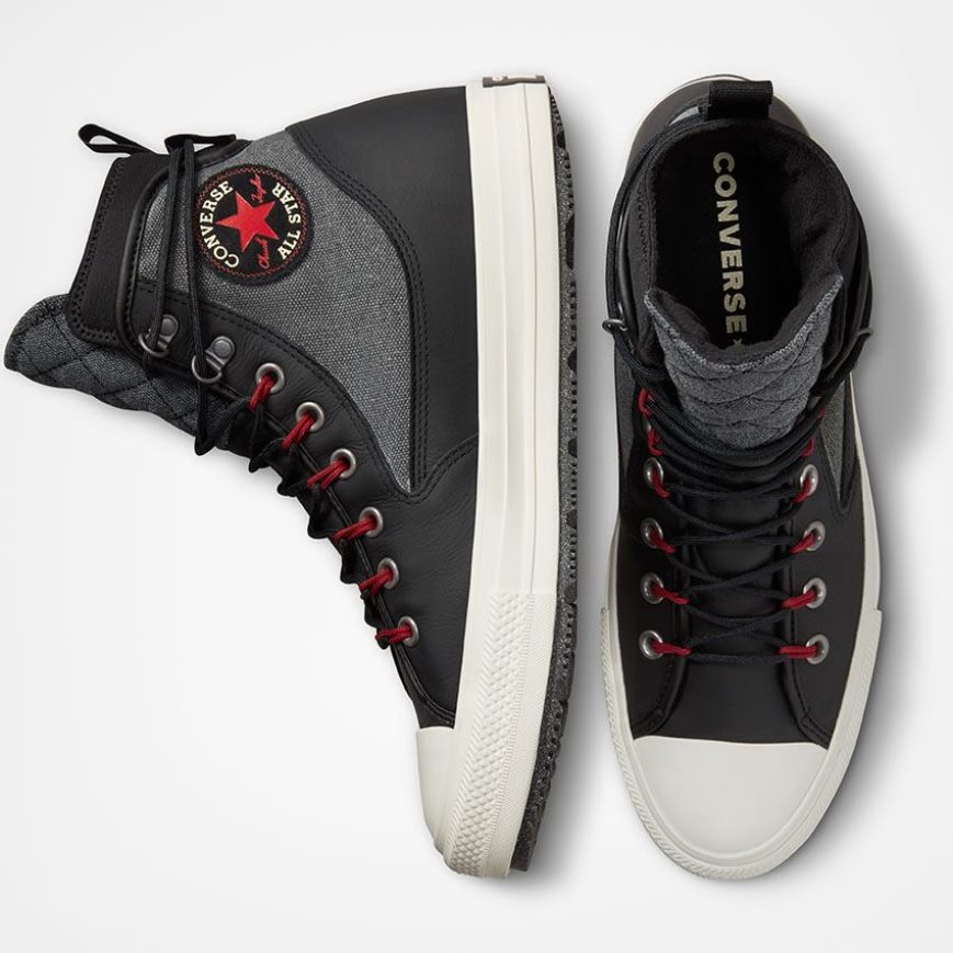 Botas de Inverno Converse Chuck Taylor All Star All Terrain Cano Alto Masculino Cinzentas Pretas | PT G0T5389